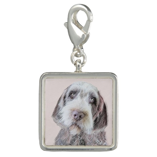 Wirehaired Pointing Griffon Painting - Dog Art Charm (Front)