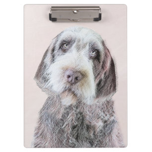 Wirehaired Pointing Griffon Painting - Dog Art Clipboard