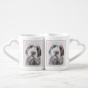 Wirehaired Pointing Griffon Painting - Dog Art Coffee Mug Set