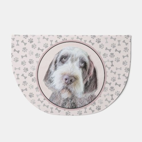 Wirehaired Pointing Griffon Painting _ Dog Art Doormat