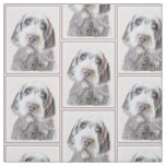 Wirehaired Pointing Griffon Painting - Dog Art Fabric
