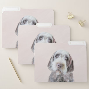 Wirehaired Pointing Griffon Painting - Dog Art File Folder
