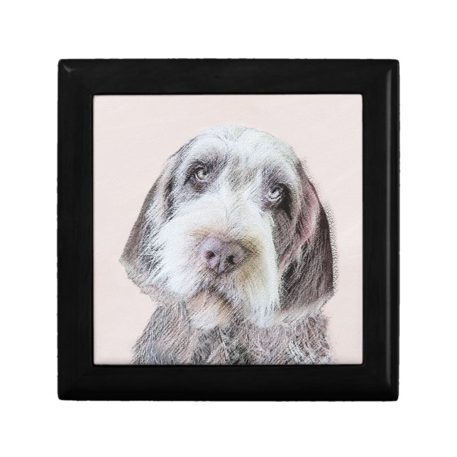 Wirehaired Pointing Griffon Painting - Dog Art Gift Box (Front)