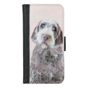 Wirehaired Pointing Griffon Painting - Dog Art iPhone 8/7 Wallet Case