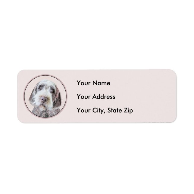 Wirehaired Pointing Griffon Painting - Dog Art Label (Front)