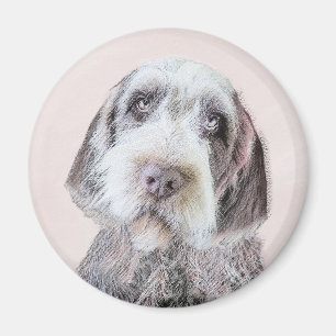 Wirehaired Pointing Griffon Painting - Dog Art Magnet