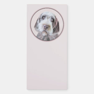 Wirehaired Pointing Griffon Painting - Dog Art Magnetic Notepad
