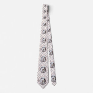 Wirehaired Pointing Griffon Painting - Dog Art Neck Tie