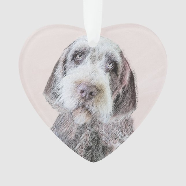 Wirehaired Pointing Griffon Painting - Dog Art Ornament (Front)