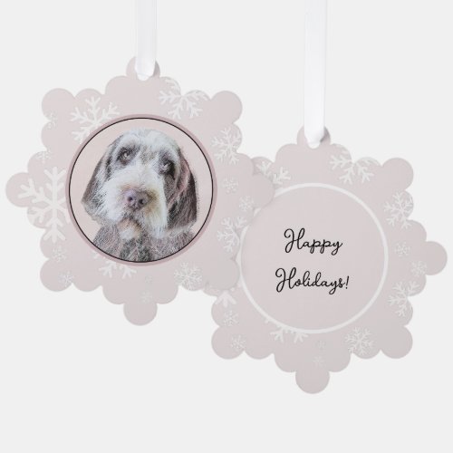 Wirehaired Pointing Griffon Painting _ Dog Art Ornament Card