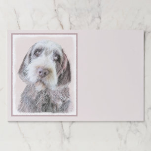 Wirehaired Pointing Griffon Painting - Dog Art Paper Pad