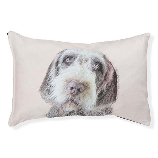 Wirehaired Pointing Griffon Painting - Dog Art Pet Bed (Front)