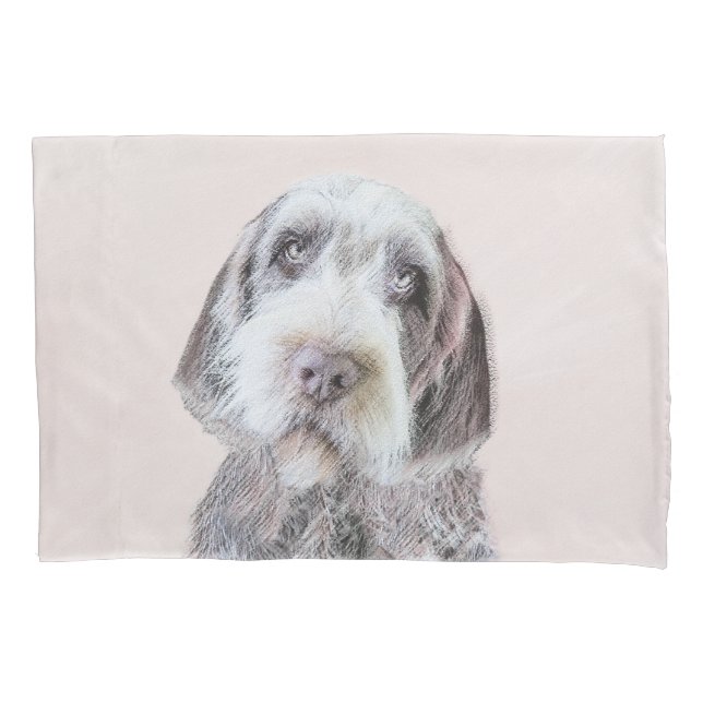 Wirehaired Pointing Griffon Painting - Dog Art Pillow Case (Front)