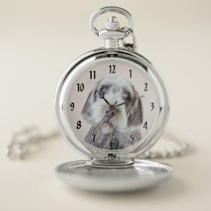 Wirehaired Pointing Griffon Painting - Dog Art Pocket Watch