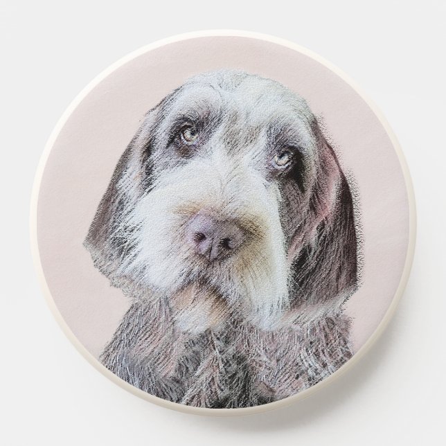 Wirehaired Pointing Griffon Painting - Dog Art PopSocket (Popsocket)