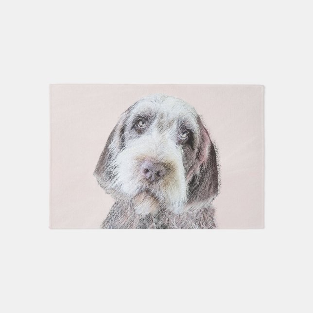 Wirehaired Pointing Griffon Painting - Dog Art Rug (Front)