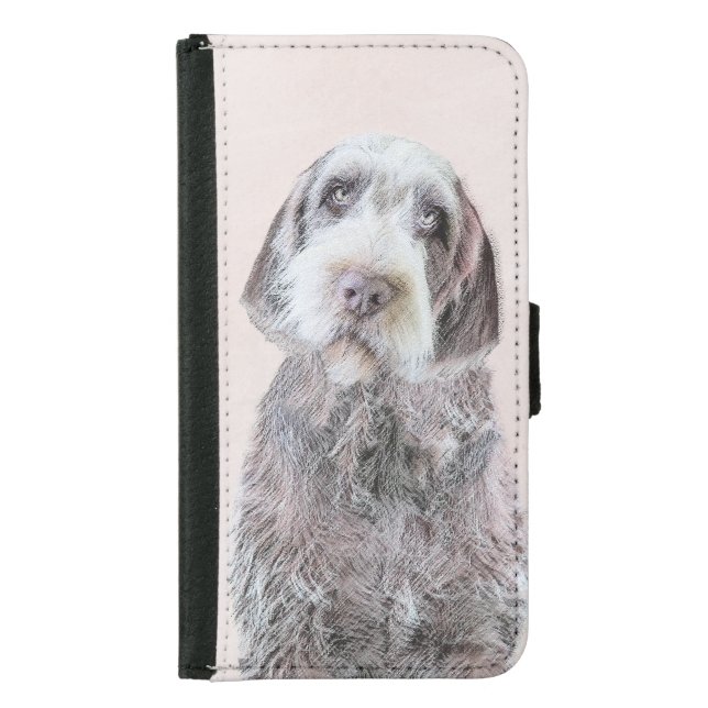 Wirehaired Pointing Griffon Painting - Dog Art Samsung Galaxy Wallet Case (Front)