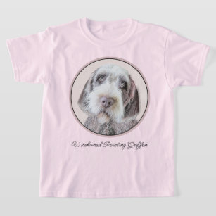 Wirehaired Pointing Griffon Painting - Dog Art T-Shirt