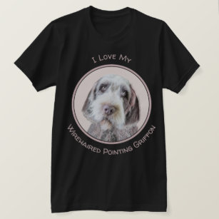Wirehaired Pointing Griffon Painting - Dog Art T-Shirt