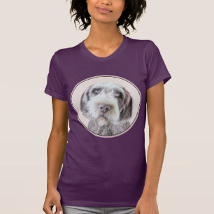 Wirehaired Pointing Griffon Painting - Dog Art T-Shirt