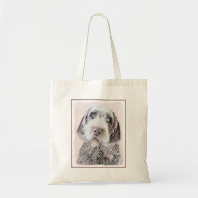 Wirehaired Pointing Griffon Painting - Dog Art Tote Bag (Front)