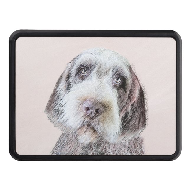 Wirehaired Pointing Griffon Painting - Dog Art Tow Hitch Cover (Front)