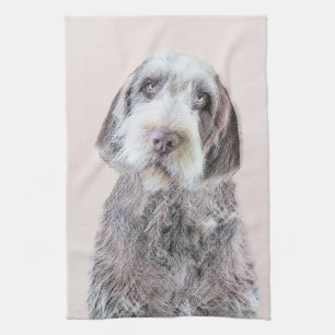 Wirehaired Pointing Griffon Painting - Dog Art Towel