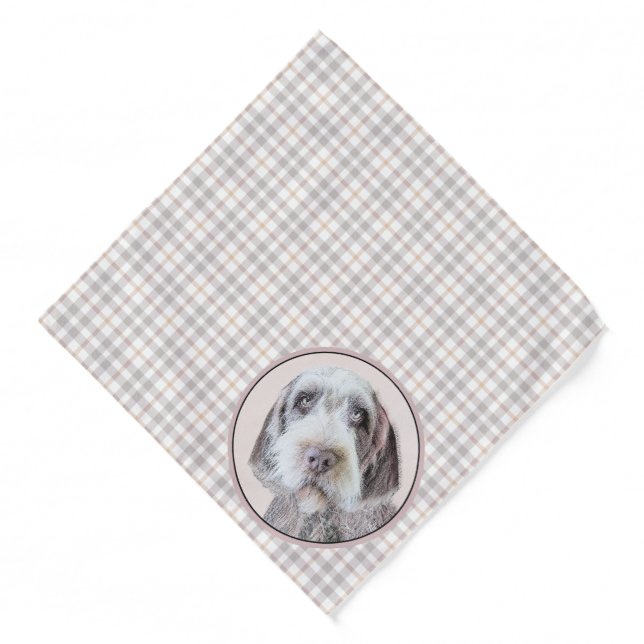 Wirehaired Pointing Griffon Painting Pet Dog Art Bandana (Front)