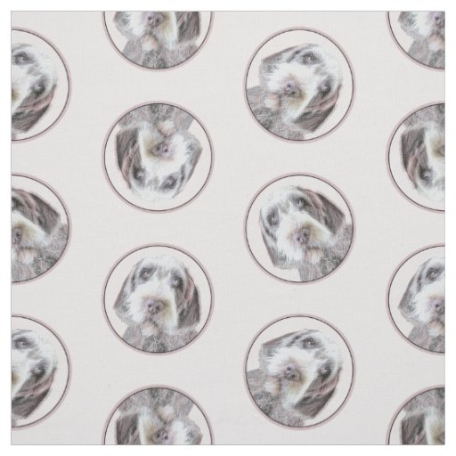 Wirehaired Pointing Griffon Painting Pet Dog Art Fabric