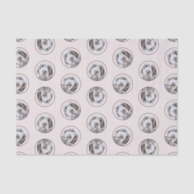 Wirehaired Pointing Griffon Painting Pet Dog Art Tissue Paper (Front)