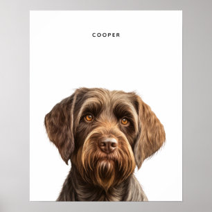 Wirehaired Pointing Griffon Personalized Print