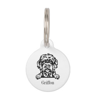 Wirehaired Pointing Griffon Pet ID Tag