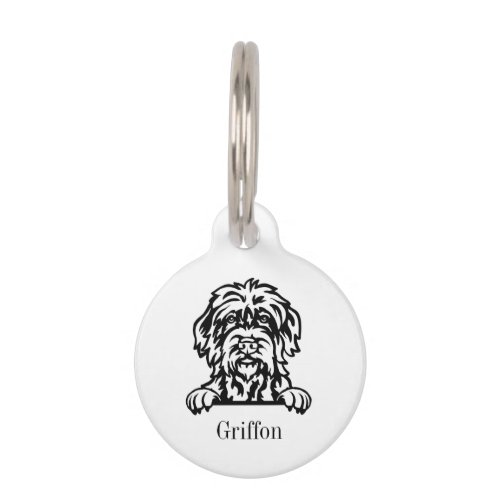 Wirehaired Pointing Griffon Pet ID Tag