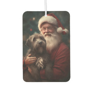 Wirehaired Pointing Griffon Santa Claus Christmas Air Freshener