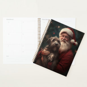 Wirehaired Pointing Griffon Santa Claus Christmas Planner