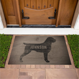 Wirehaired Pointing Griffon Silhouette Custom Dog Doormat