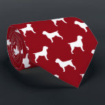 Wirehaired Pointing Griffon Silhouettes Pattern Neck Tie<br><div class="desc">This original Wirehaired Pointing Griffon pattern neck tie makes a great gift for dog dads! Available in a variety of colors, this cool tie makes a statement for anyone who loves a WPG. An awesome gift for the guy who wears a tie for business, or for special events like holiday...</div>
