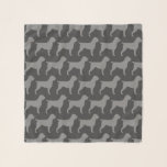 Wirehaired Pointing Griffon Silhouettes Pattern Scarf<br><div class="desc">Wirehaired Pointing Griffon Lover's Scarf</div>