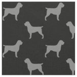 Wirehaired Pointing Griffon Silhouettes Patterned Fabric