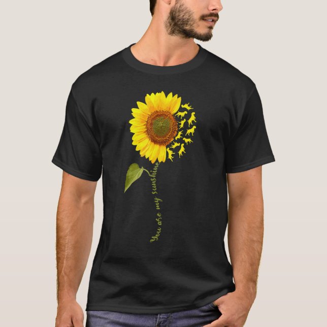 Wirehaired Pointing Griffon Sunflower T-Shirt (Front)