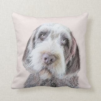 Wirehaired Pointing Griffon Throw Pillow
