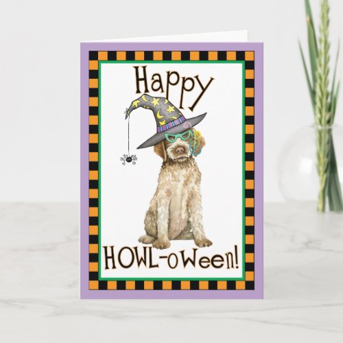 Wirehaired Pointing Griffon Witch Card