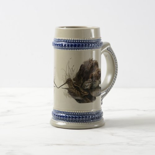 Wirehaired Pointing Griffon  Woodcock hunting   Beer Stein