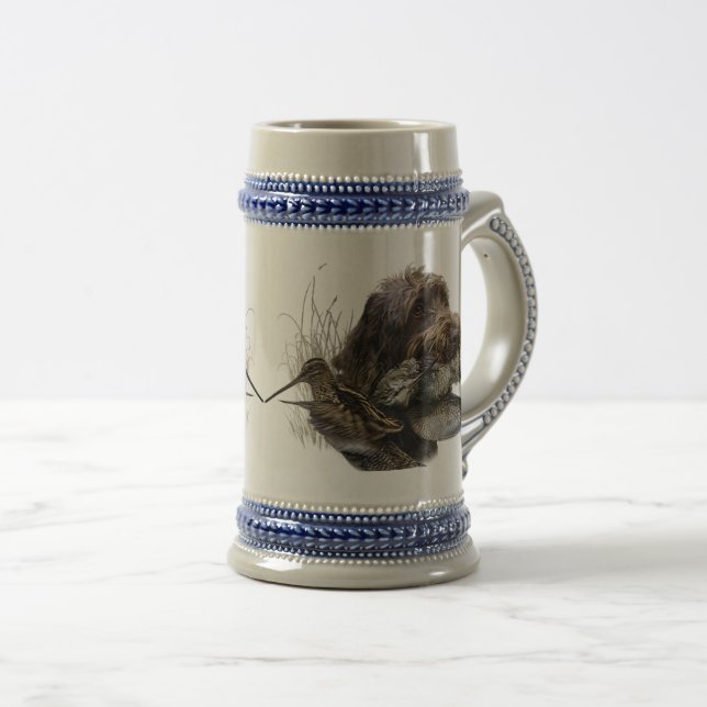 Wirehaired Pointing Griffon , Woodcock hunting   Beer Stein (Front Right)