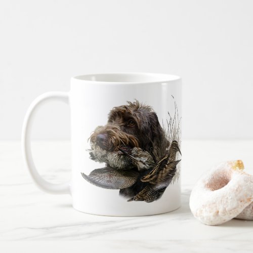 Wirehaired Pointing Griffon  Woodcock hunting  Coffee Mug