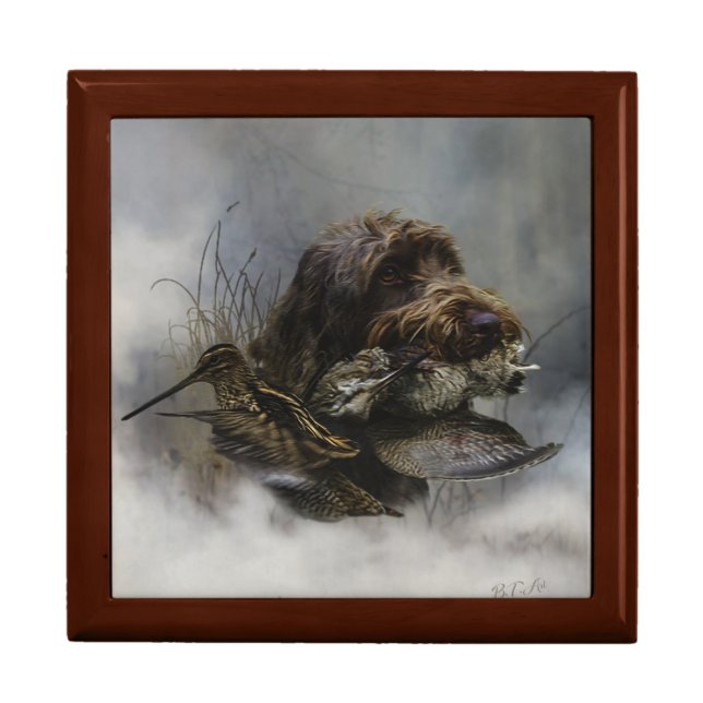 Wirehaired Pointing Griffon , Woodcock hunting   Gift Box (Front)