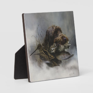 Wirehaired Pointing Griffon , Woodcock hunting Plaque