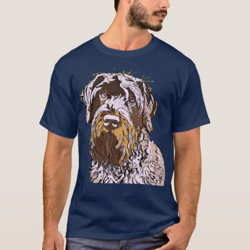 Wirehaired Pointing Griffons Art Dog Lover Gifts 1 T_Shirt