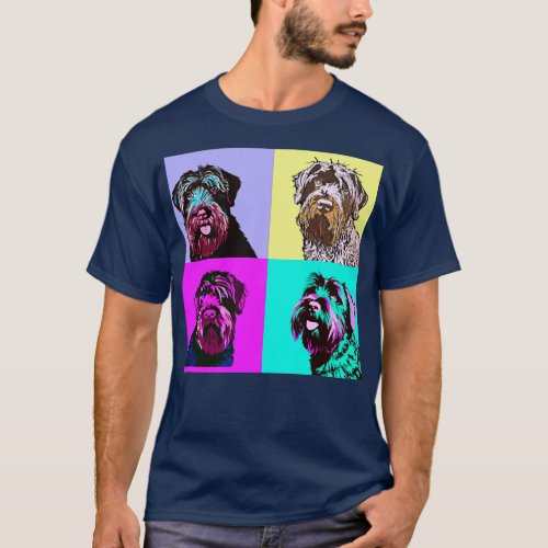 Wirehaired Pointing Griffons Art Dog Lover Gifts T_Shirt