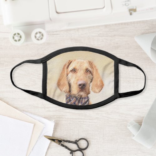 Wirehaired Vizsla Painting _ Cute Original Dog Art Face Mask